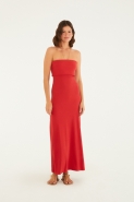 VESTIDO MIDI VIRA SEM ALCA