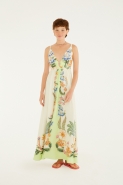 VESTIDO LONGO NATUREZA FLORAL