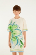 VESTIDO TSHIRT BASICO LIRIO TROPICAL