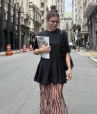 BLUSA PEPLUM OVERSIZE PRETA