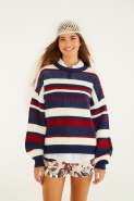 PULL TRICOT TEXTURA LISTRA MAGIA