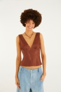 BLUSA DECOTE V