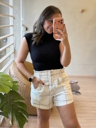 BLUSA CANELADA PRETO OPEN