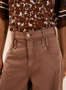 CALCA SARJA BASIC COMFORT MARROM MALFITANO OPEN