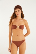 BIQUINI BANDEAU TEXTURA COQUEIRO