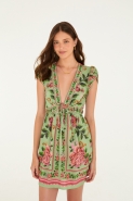 VESTIDO CURTO FLOR REALEZA