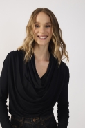 BLUSA DEGAGE MODAL PRETO