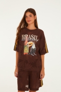 TSHIRT RENDA BRASIL SAIDEIRA