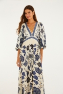 VESTIDO LONGO MANGA SONHO DE CONCHA