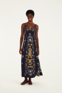 VESTIDO ALCA FLORAL MAYE AZUL