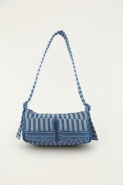 BOLSA BAGUETE JEANS LENCO TROPICAL