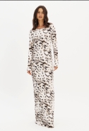 VESTIDO SUPER MIDI MANGA LONGA SAVAGE