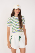 BLUSA TRICOT LISTRAS BRASIL LISTRADO