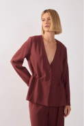 BLAZER AJUSTAVEL MARROM TERRA