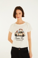 TSHIRT FIT BEBE TAXI ARARAS FARM RIO