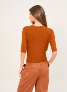 BLUSA OPEN MARROM ZEUS