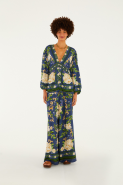 CALCA PANTALONA FLOR CELESTE