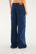 CALCA JEANS LASER MAXI CONCHA