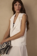 COLETE ALGODAO TRENCH OFF WHITE