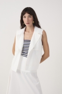 COLETE ALGODAO TRENCH OFF WHITE