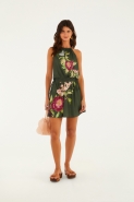 VESTIDO CURTO FLOR DE PASSARO