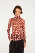 BLUSA TULE MAXI TOMATE