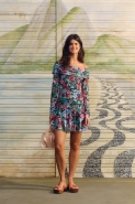 VESTIDO CURTO TULE FLORABELA