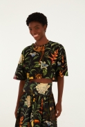TSHIRT CROPPED FAUNA NOTURNA