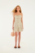 SHORT ALFAIATARIA ENCANTO FLORAL