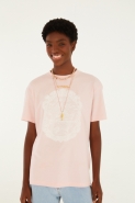 TSHIRT MEDIA RIO DE RENDA ROSA