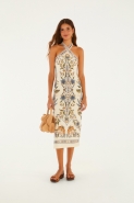 VESTIDO MIDI FLOR DO DESERTO