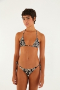 BIQUINI LACINHO FLORAL CAJU PRETO