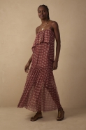 VESTIDO LONGO BATA ESTAMPA CONCHARIO