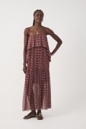 VESTIDO LONGO BATA ESTAMPA CONCHARIO