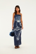 VESTIDO TULE MAXI CONCHAS