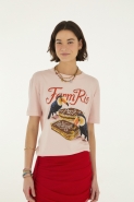 TSHIRT MEDIA PAVE ROSA