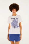 TSHIRT FIT ARARA EM FLORES