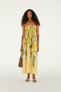 VESTIDO MIDI FLOR DE PALMA