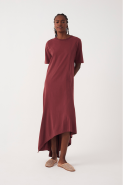 VESTIDO T-SHIRT BICOS MARROM ORIGEM