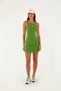 VESTIDO RIBANA BORDADO VERDE