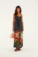 VESTIDO LONGO ALCINHA FLORAL BELO