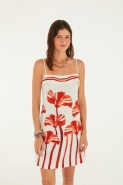 VESTIDO CURTO JARDIM LISTRA