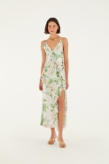 VESTIDO TULE LONGO FLORAL TIMBAUBA