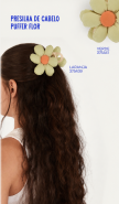 PRESILHA DE CABELO PUFFER FLOR VERDE