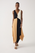 VESTIDO CROPPED COLOR ASSIMETRICO PRETO