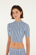 BLUSA CROPPED VOO DE LISTRA