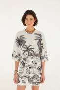 VESTIDO TSHIRT BIG PRAIA POESIA