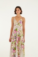 VESTIDO LONGO RENDA FLORAL BABI