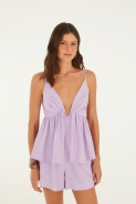 BLUSA DECOTE ALCINHAS LILAS