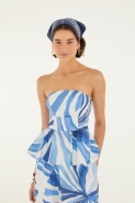 BLUSA PEPLUM ONDA DE HIBISCO